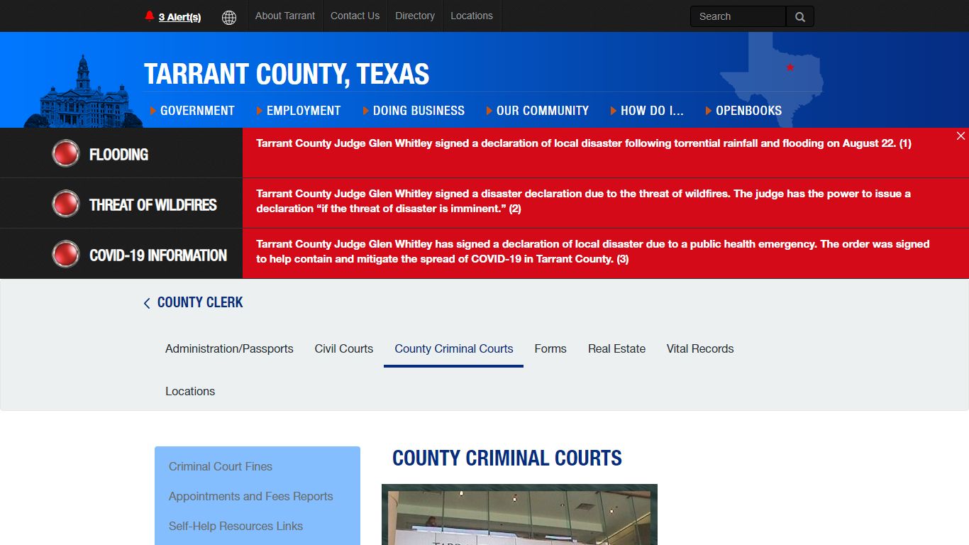 Criminal Courts - Tarrant County TX